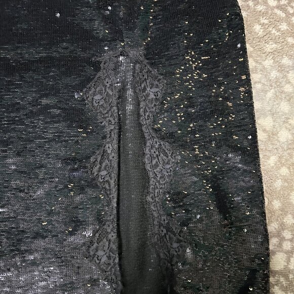 Gwyneth lace-trim slip skirt with sequins - Picture 2 of 5